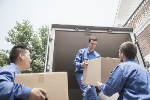 Safe handling practices in a storage corridor