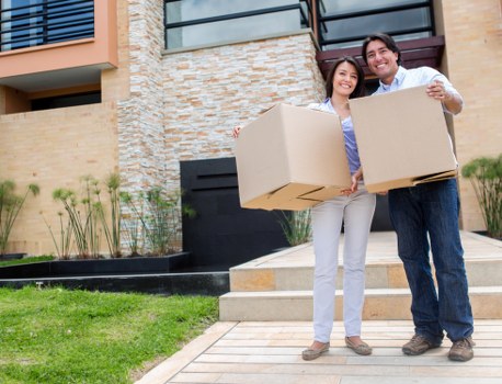 Packed boxes and belongings in student storage Bexleyheath
